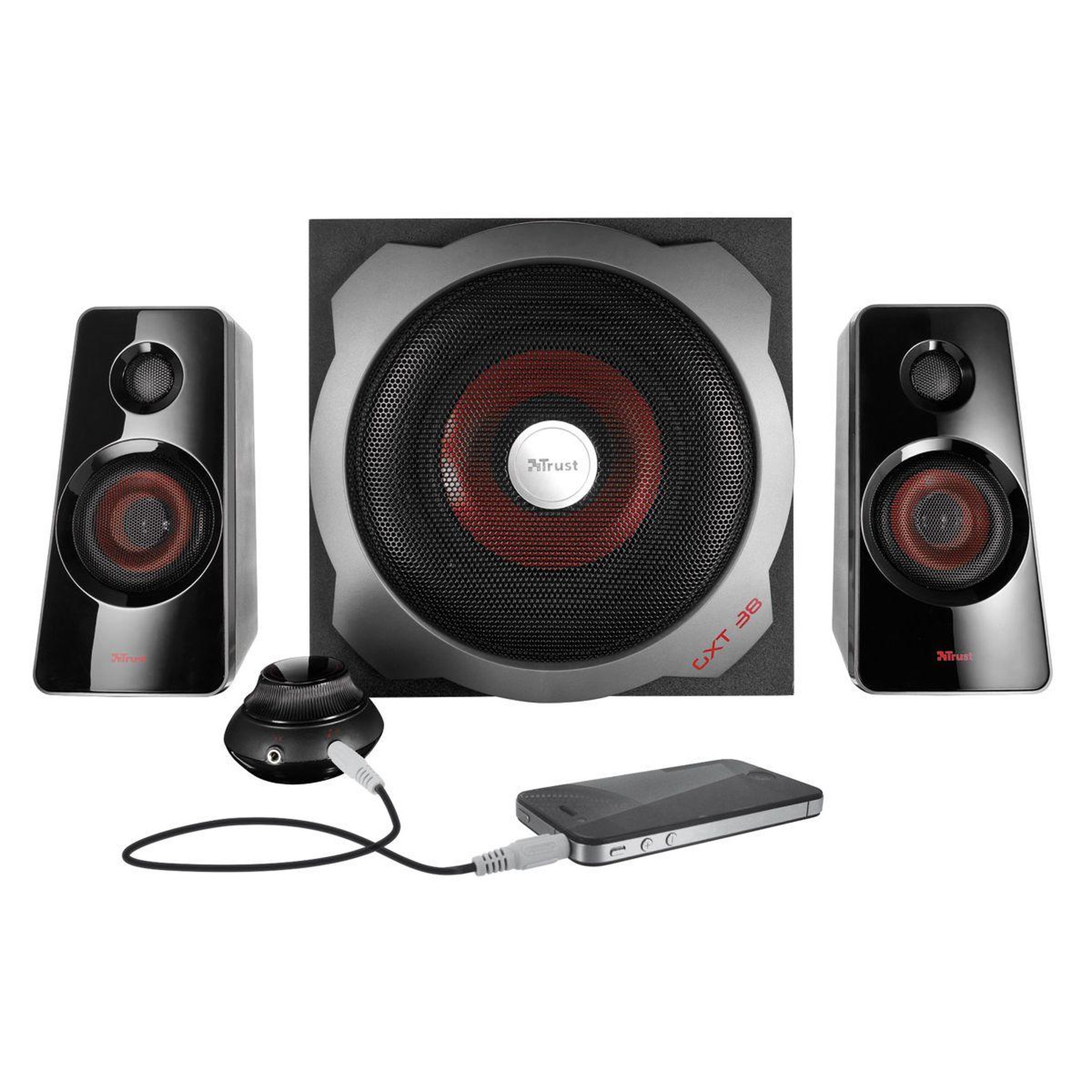 Trust Trust gxt 38 2.1 noir avec fil 60 w