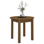 Voir la diapositive 4 : VIDAXL Table basse Marron miel Ø 45x40 cm Bois massif de pin
