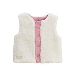 Petit Béguin Veste sans manches enfant réversible en sherpa Céleste. Coloris disponibles : Beige