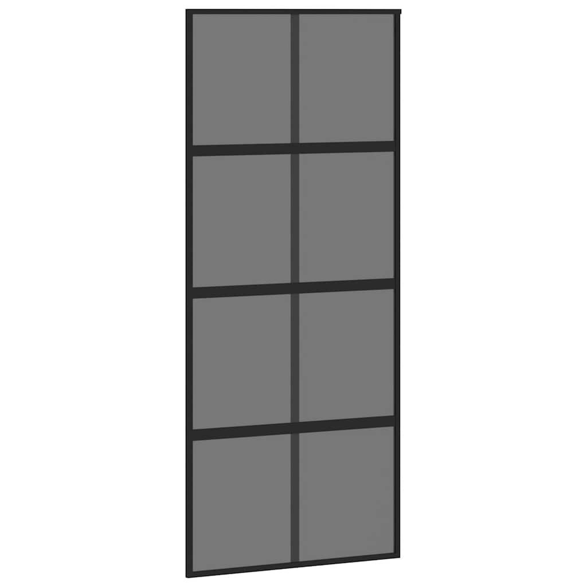 Voir la diapositive 5 : VIDAXL Porte coulissante avec kit de quincaillerie noir 90x205 cm