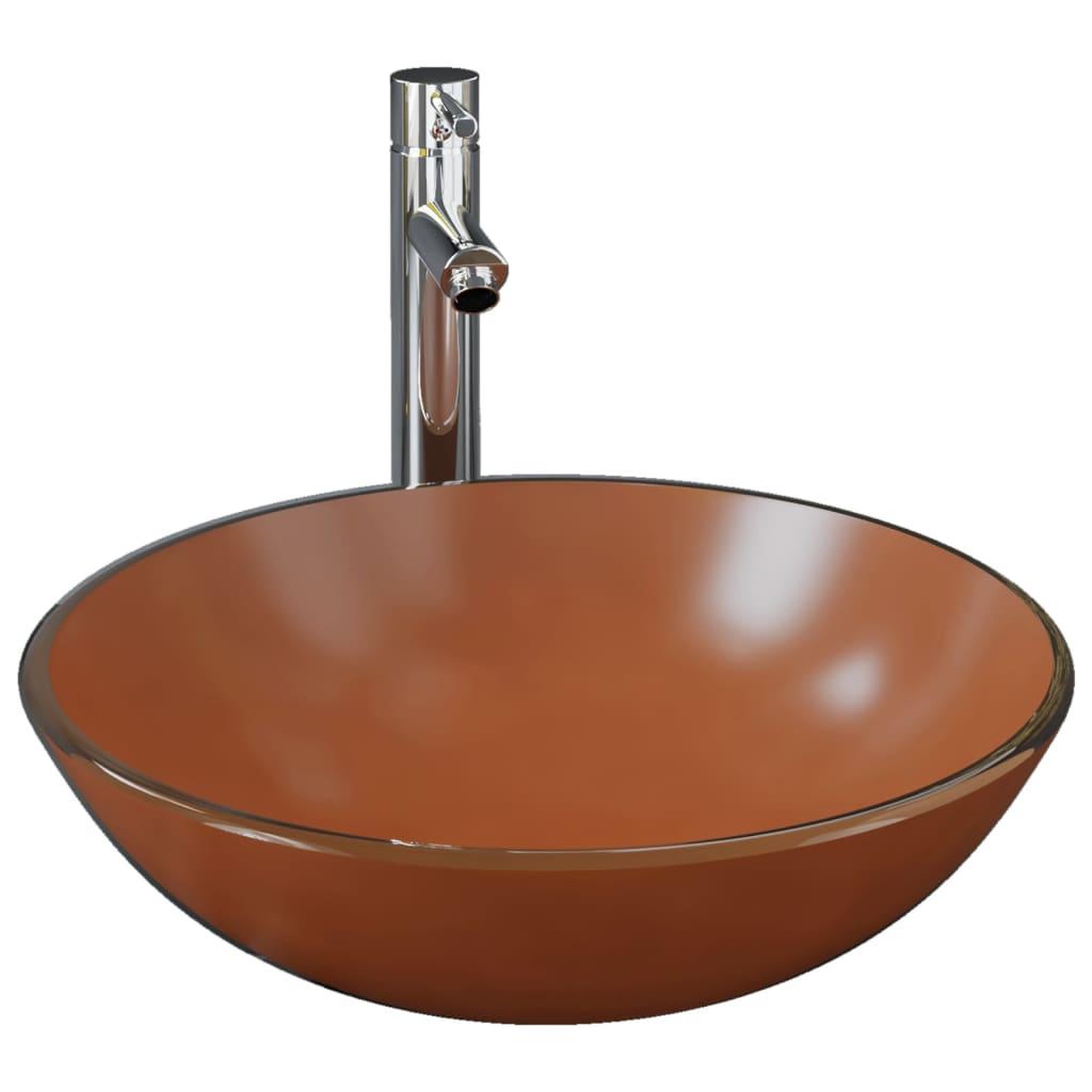 Voir la diapositive 2 : VIDAXL Lavabo de bain avec robinet et drain a poussoir Verre trempe