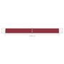 Voir la diapositive 6 : VIDAXL Auvent lateral retractable Rouge 117x1200 cm