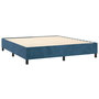 Voir la diapositive 4 : VIDAXL Cadre de lit sans matelas bleu fonce 180x200 cm velours