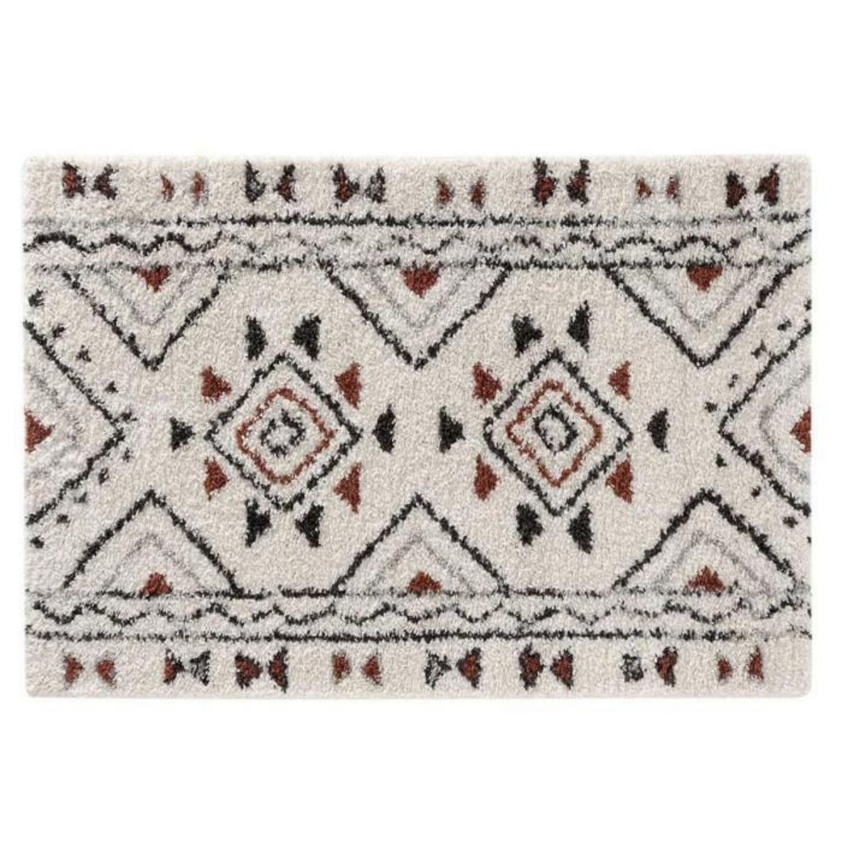 Paris Prix Tapis Déco à Motifs  Saharienne  60x110cm Beige