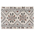 Paris Prix Tapis Déco à Motifs  Saharienne  60x110cm Beige