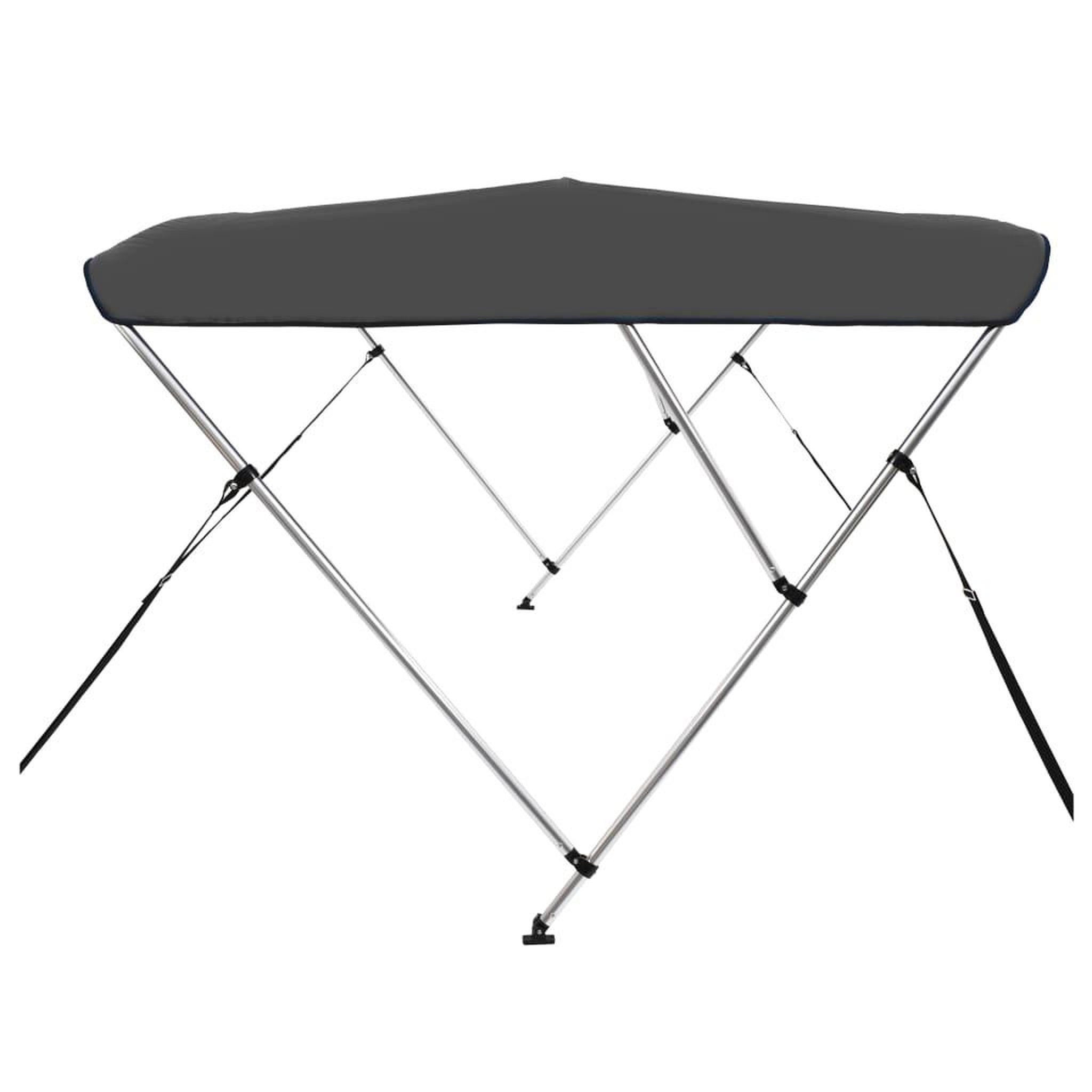 Voir la diapositive 4 : VIDAXL Auvent bimini a 3 arceaux Anthracite 183x196x137 cm
