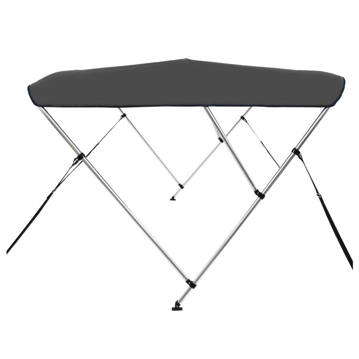 VIDAXL Auvent bimini a 3 arceaux Anthracite 183x196x137 cm