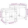 Voir la diapositive 6 : VIDAXL Tables d'appoint 2 pcs Chene fume Bois d'ingenierie