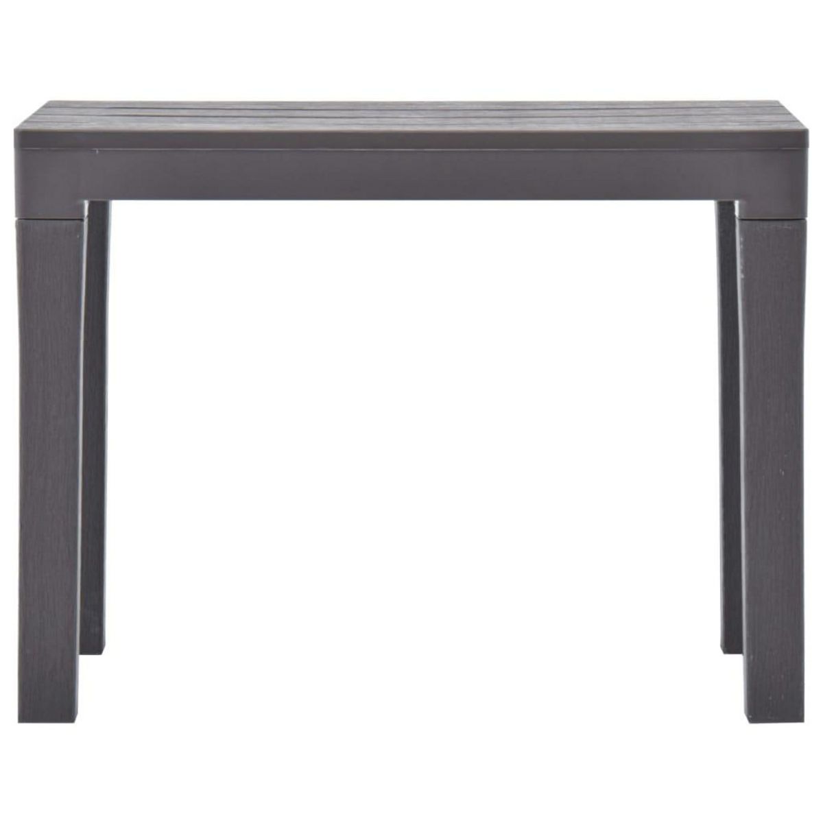 VIDAXL Bancs de jardin lot de 2 Moka Plastique