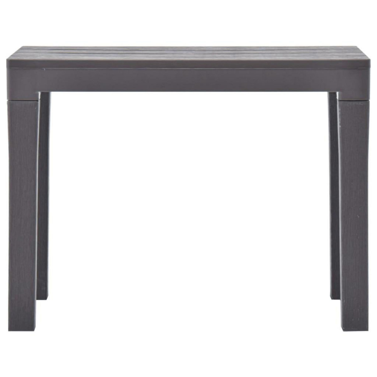 VIDAXL Bancs de jardin lot de 2 Moka Plastique