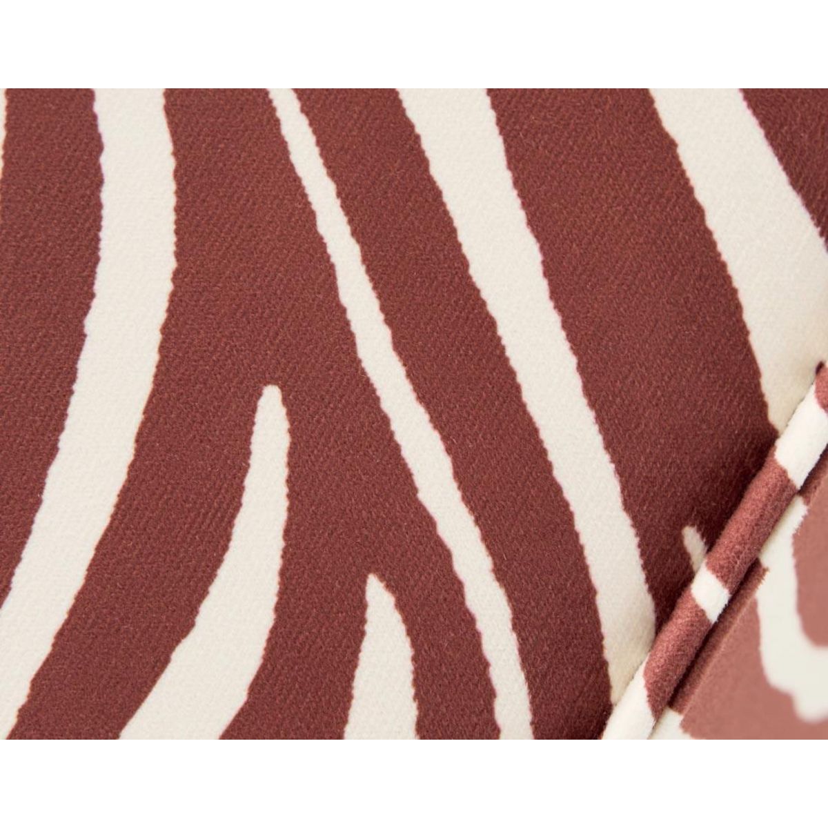 LISA DESIGN Arty - pouf zèbre en velours