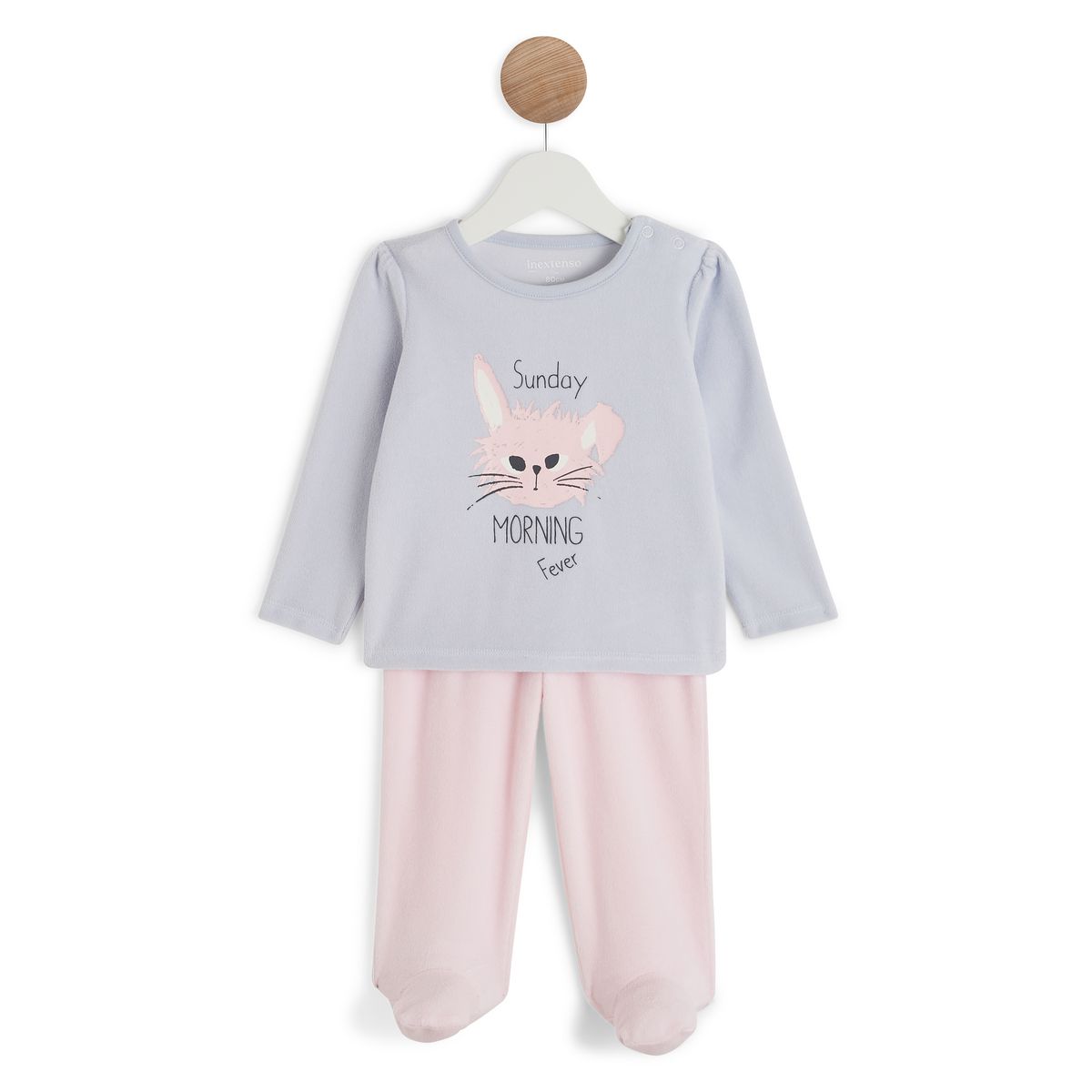 INEXTENSO Pyjama velours bébé fille