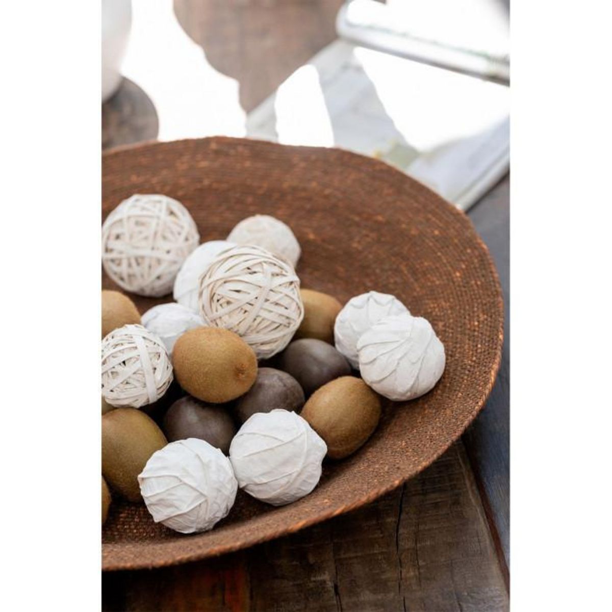 Paris Prix Coupelle Déco Ronde  Herbes Marines  52cm Marron