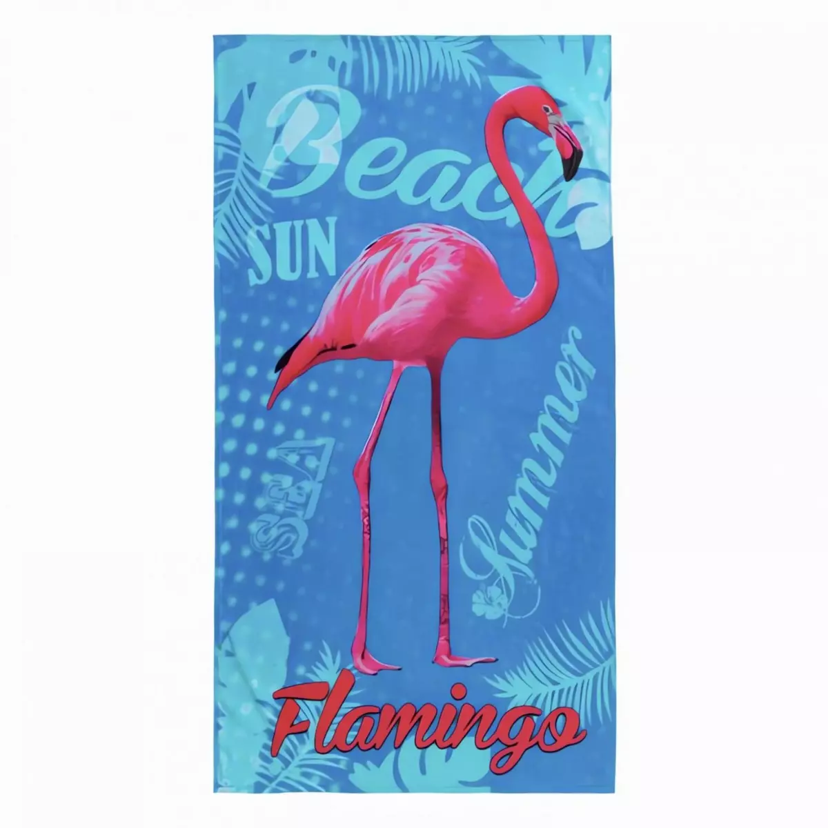 Soleil d'ocre Drap de plage 90x170 cm en coton FLAMAND ROSE