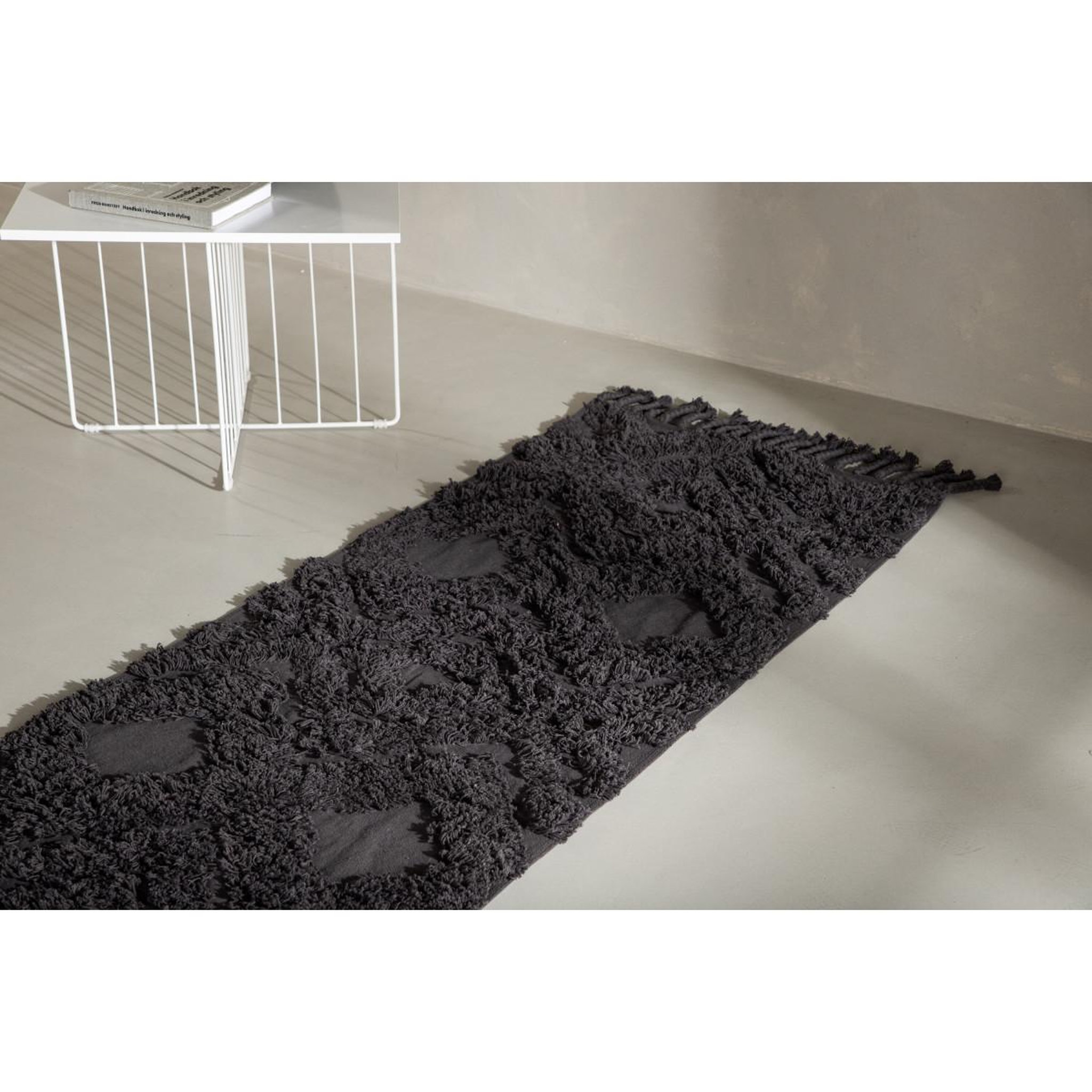 Voir la diapositive 5 : Paris Prix Tapis de couloir tufté  hilma  70x200cm gris foncé