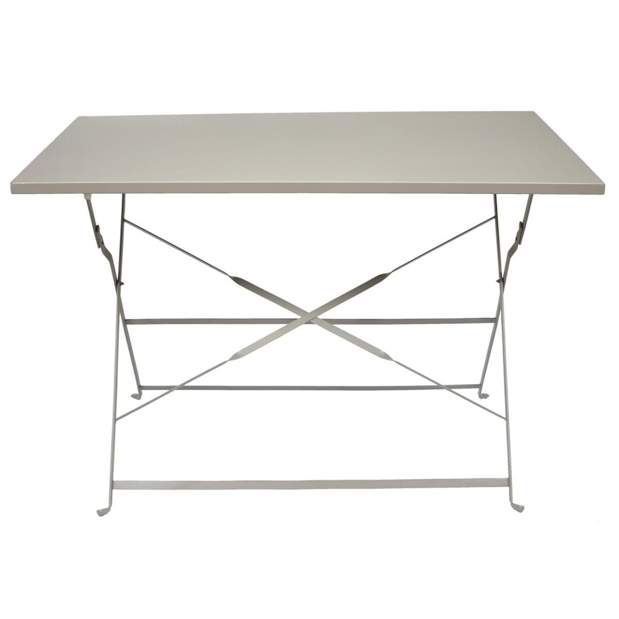 Voir la diapositive 2 : The Home Deco Factory Table de Jardin Pliante  Palerme  110cm Taupe