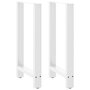 Voir la diapositive 1 : VIDAXL Pieds de table basse blanc 2 pcs 50x(90-91) cm acier