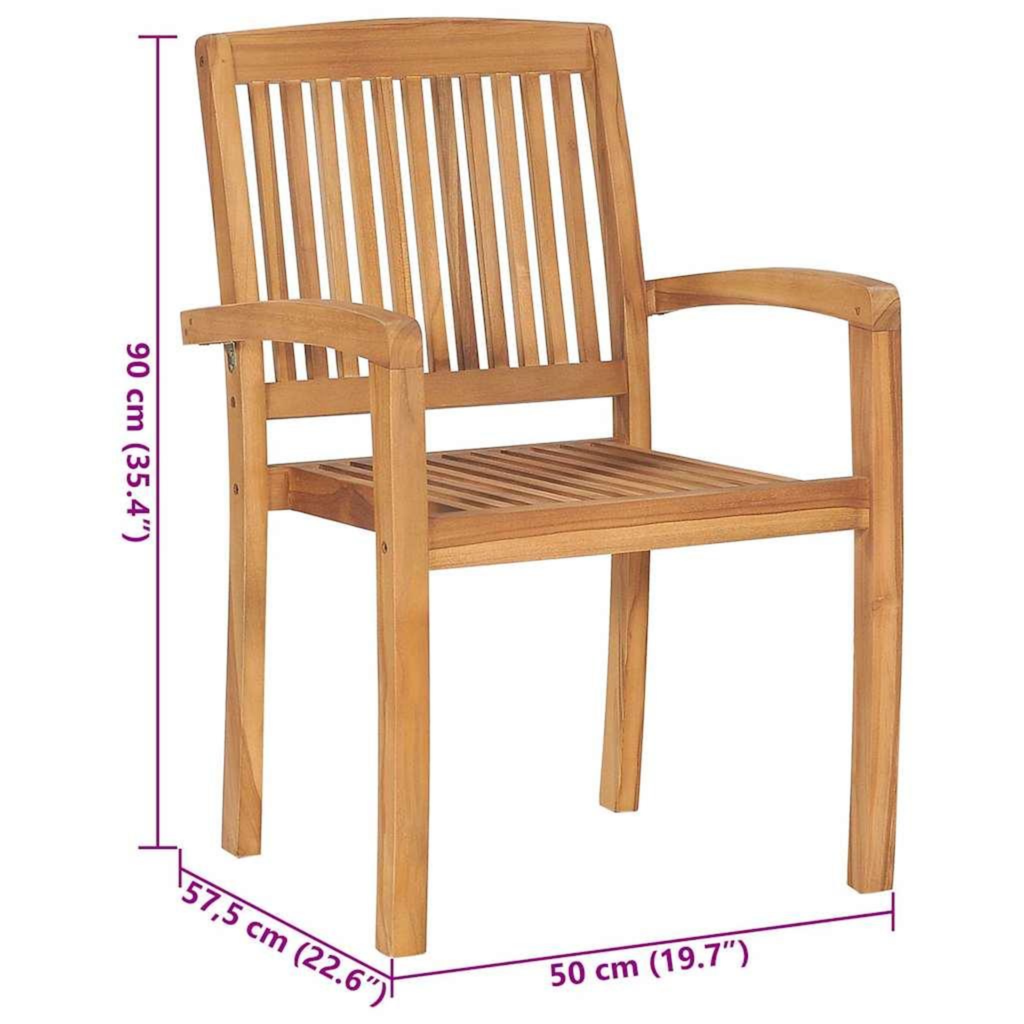 Voir la diapositive 6 : VIDAXL Chaises de jardin lot de 2 et coussins beige Bois teck massif