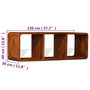 Voir la diapositive 6 : VIDAXL Meuble TV Bois massif avec finition miel 120 x 30 x 40 cm