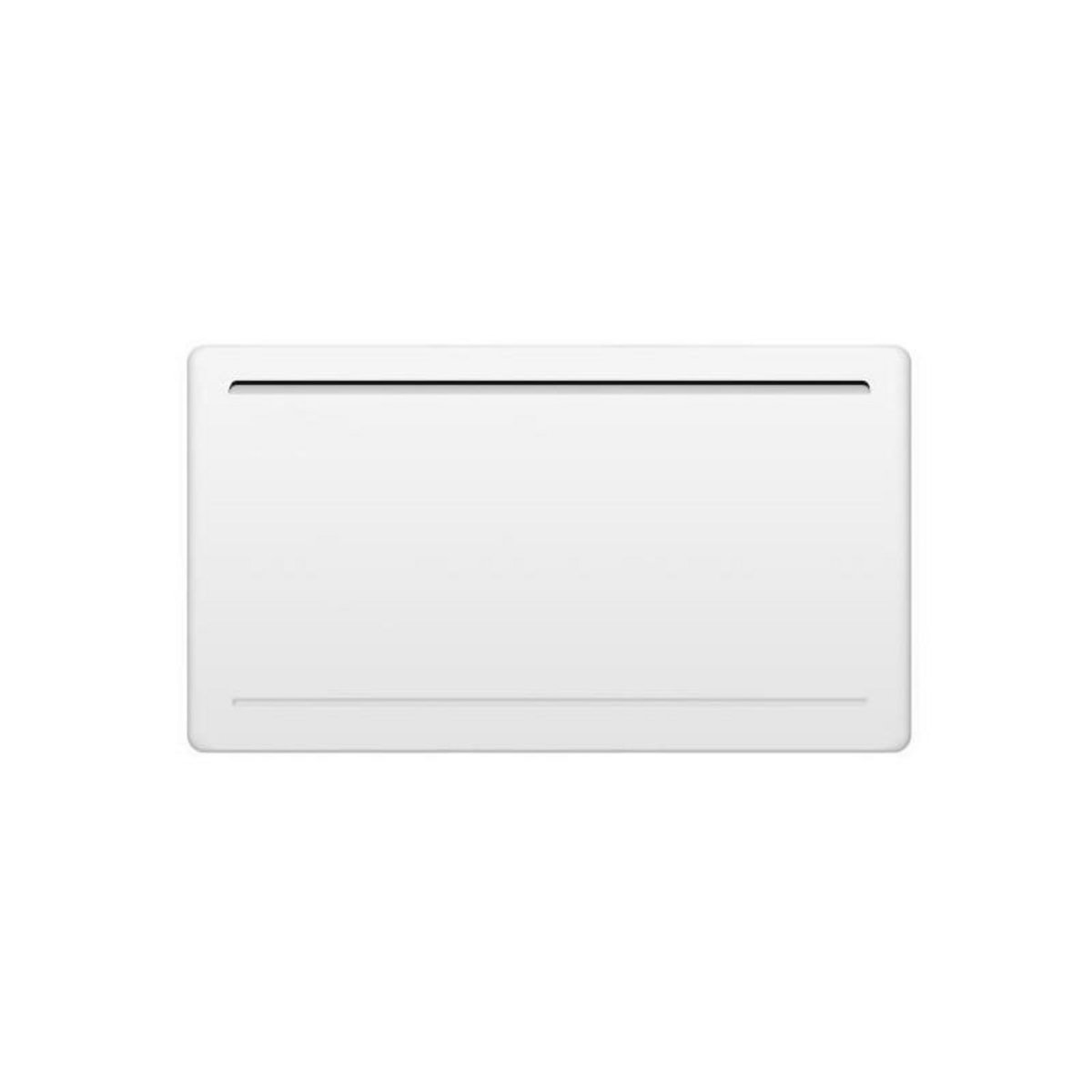 OCEANIC Radiateur électrique fixe a inertie seche céramique 1500W OCEANIC Rubis - Design galbé - Blanc - NF