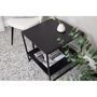 Voir la diapositive 6 : Paris Prix Table d'Appoint Avec Étagère  Staal  50cm Noir