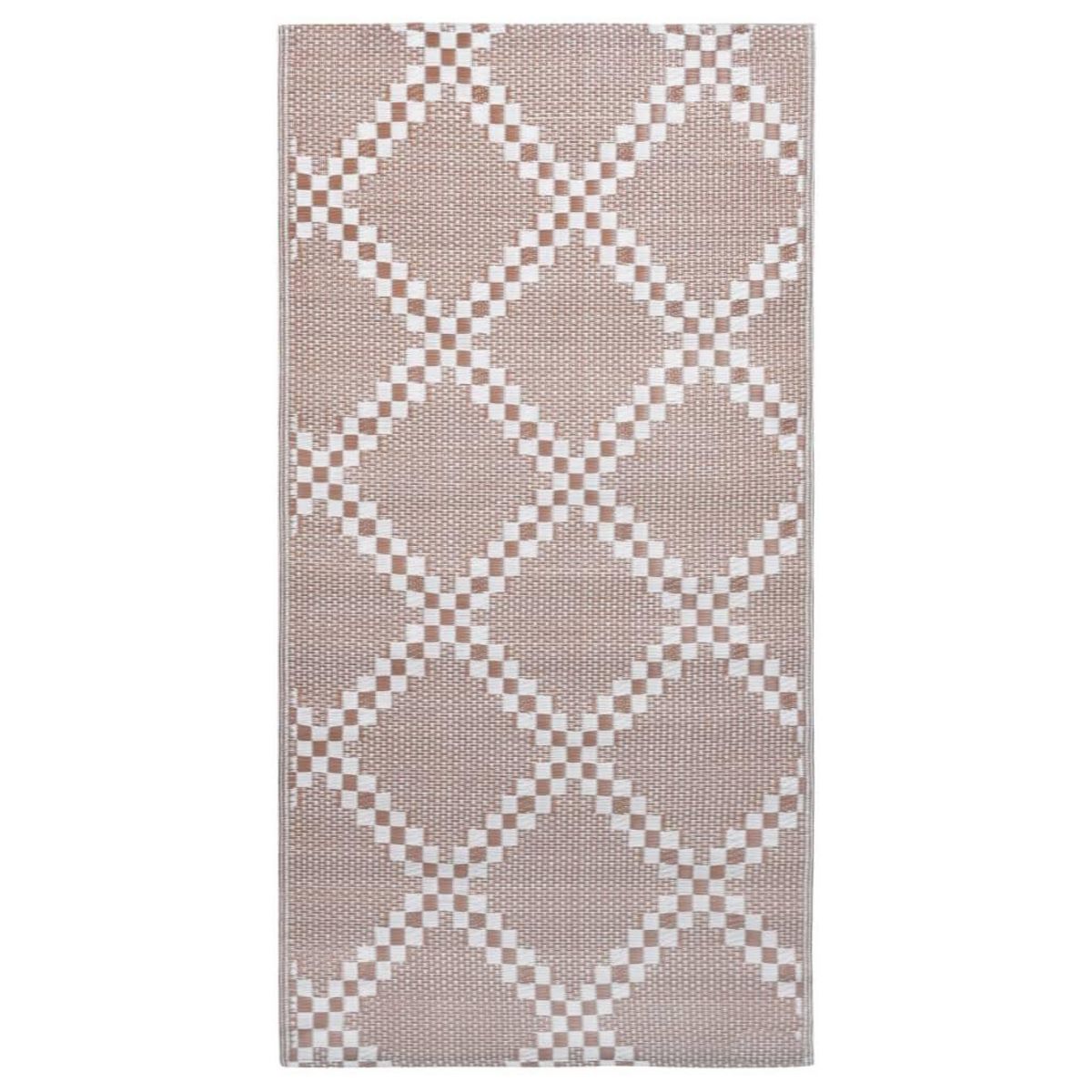 VIDAXL Tapis d'exterieur ARAKIL marron 120x180 cm PP