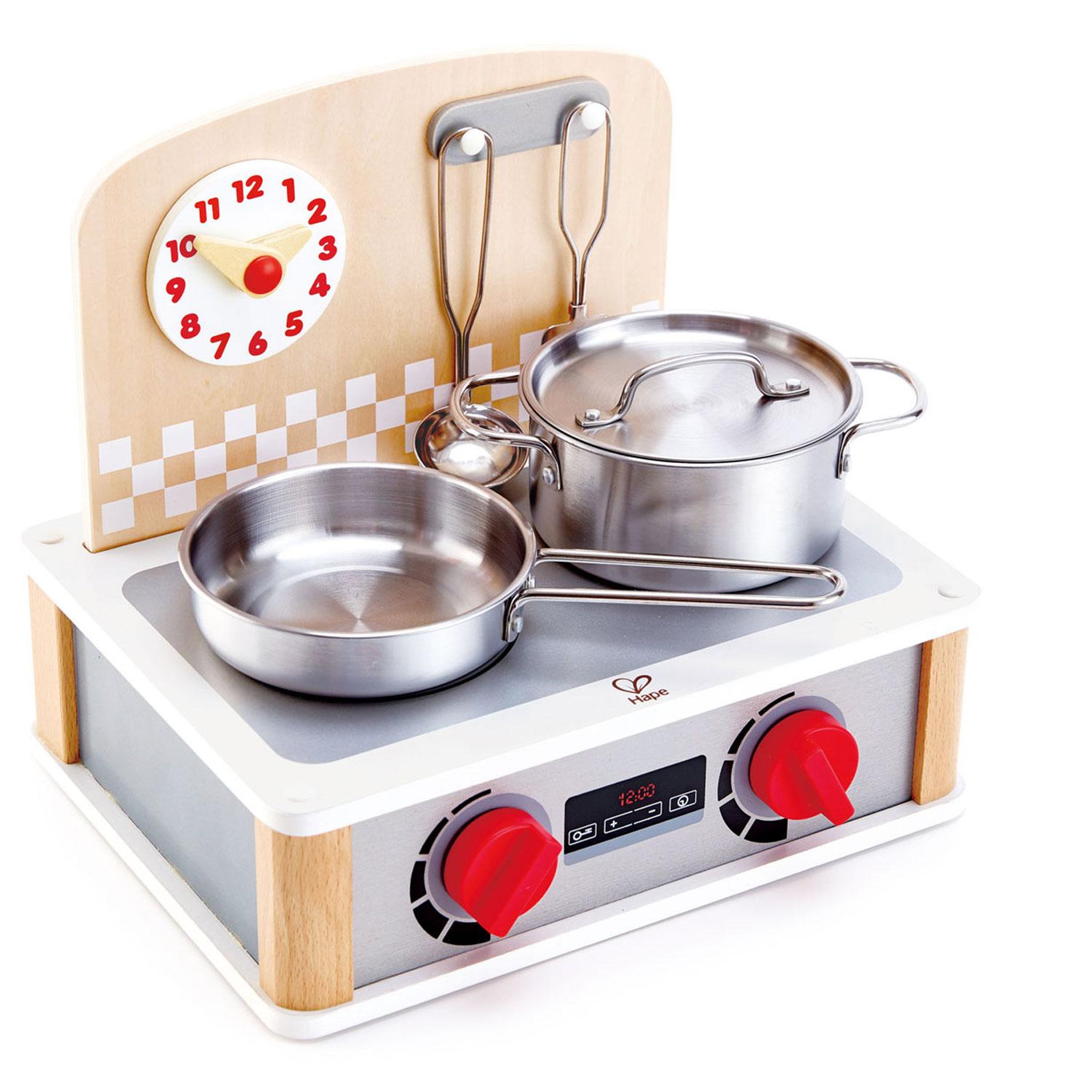 Hape Cuisinière barbecue en bois recto verso