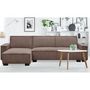 Voir la diapositive 6 : Paris Prix Canapé d'Angle Réversible Convertible  Hester  293cm Taupe