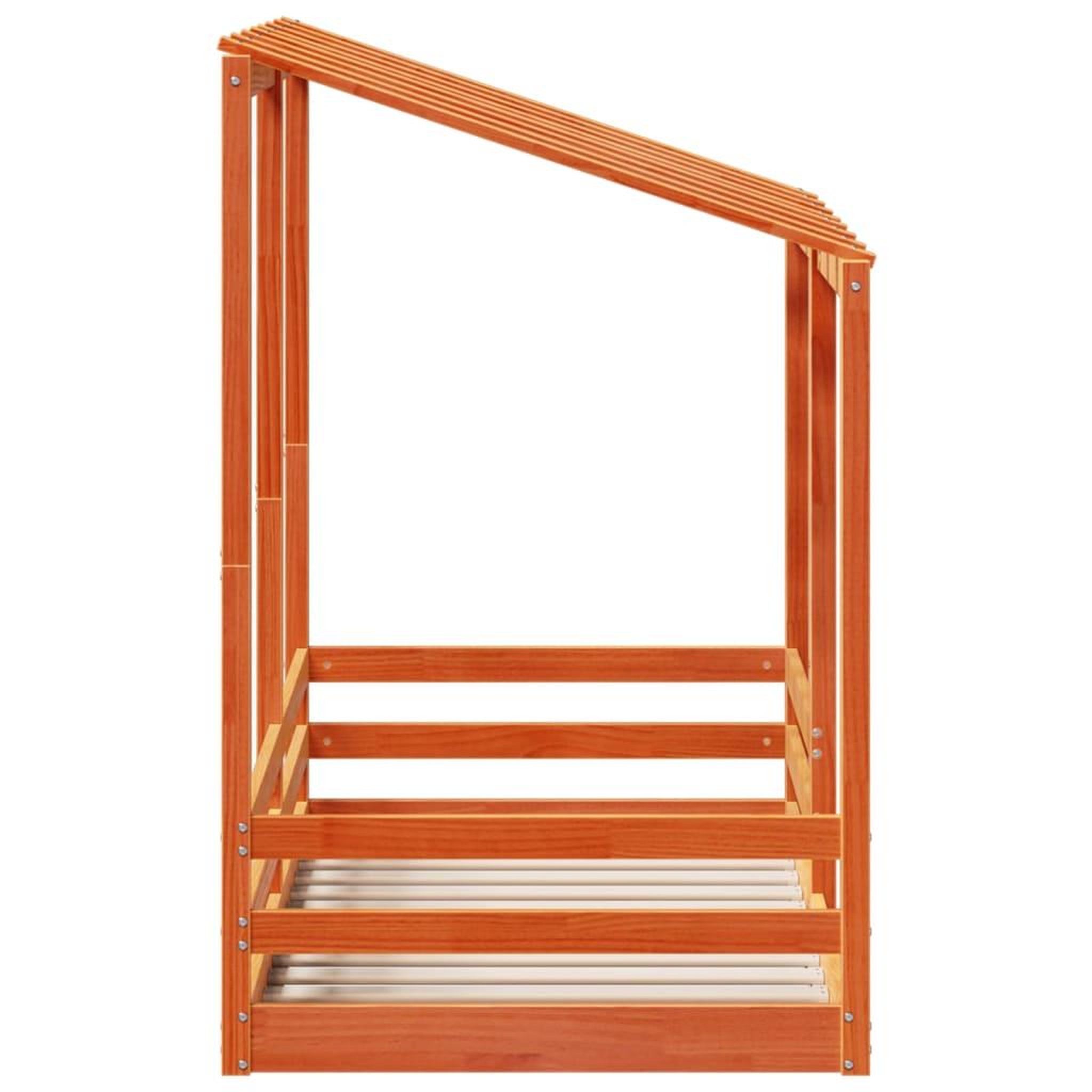 Voir la diapositive 5 : VIDAXL Lit pour enfants sans matelas cire marron 80x160 cm pin massif