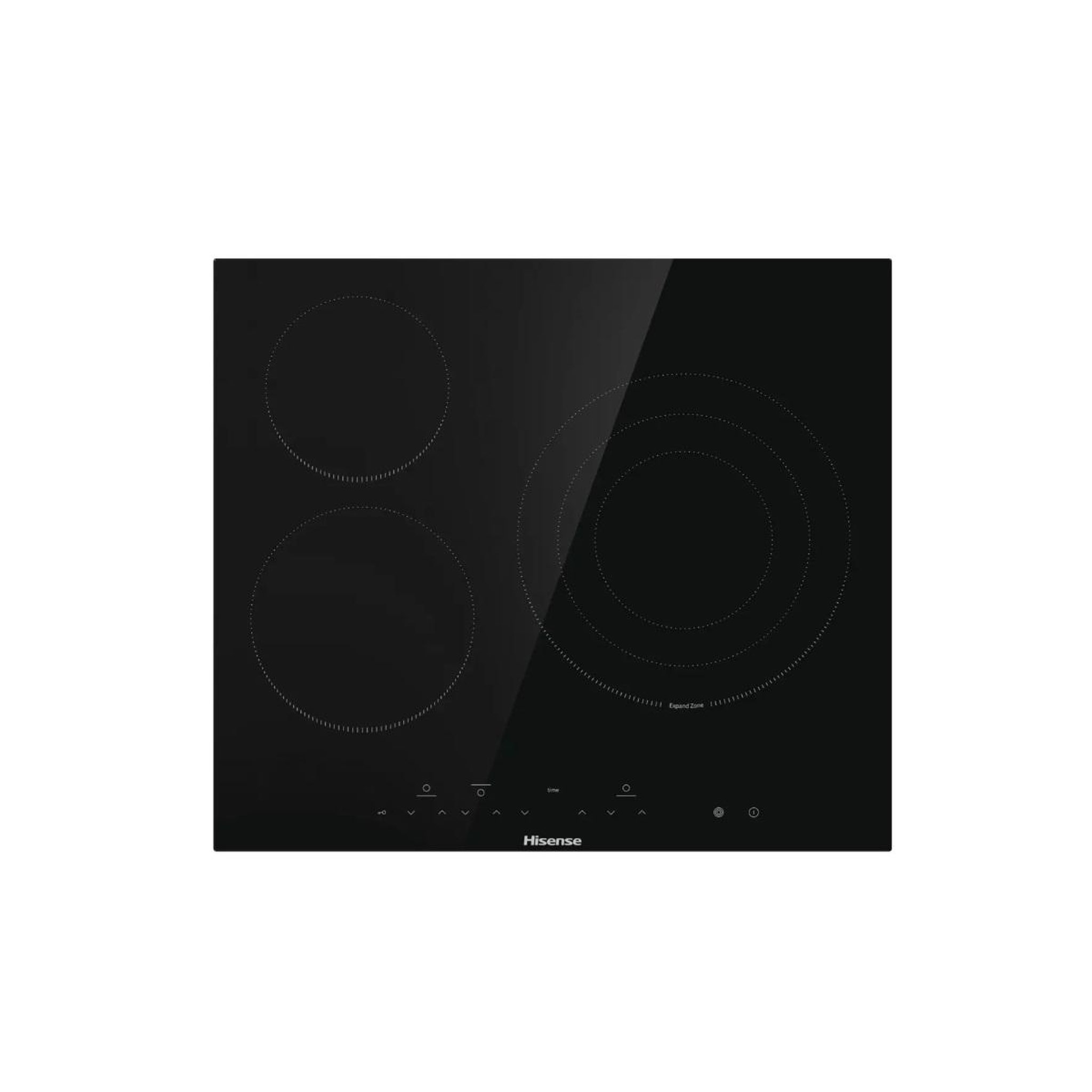 Voir la diapositive 1 : Hisense Table de cuisson vitrocéramique 60cm 3 feux 5700w noir - E6322C