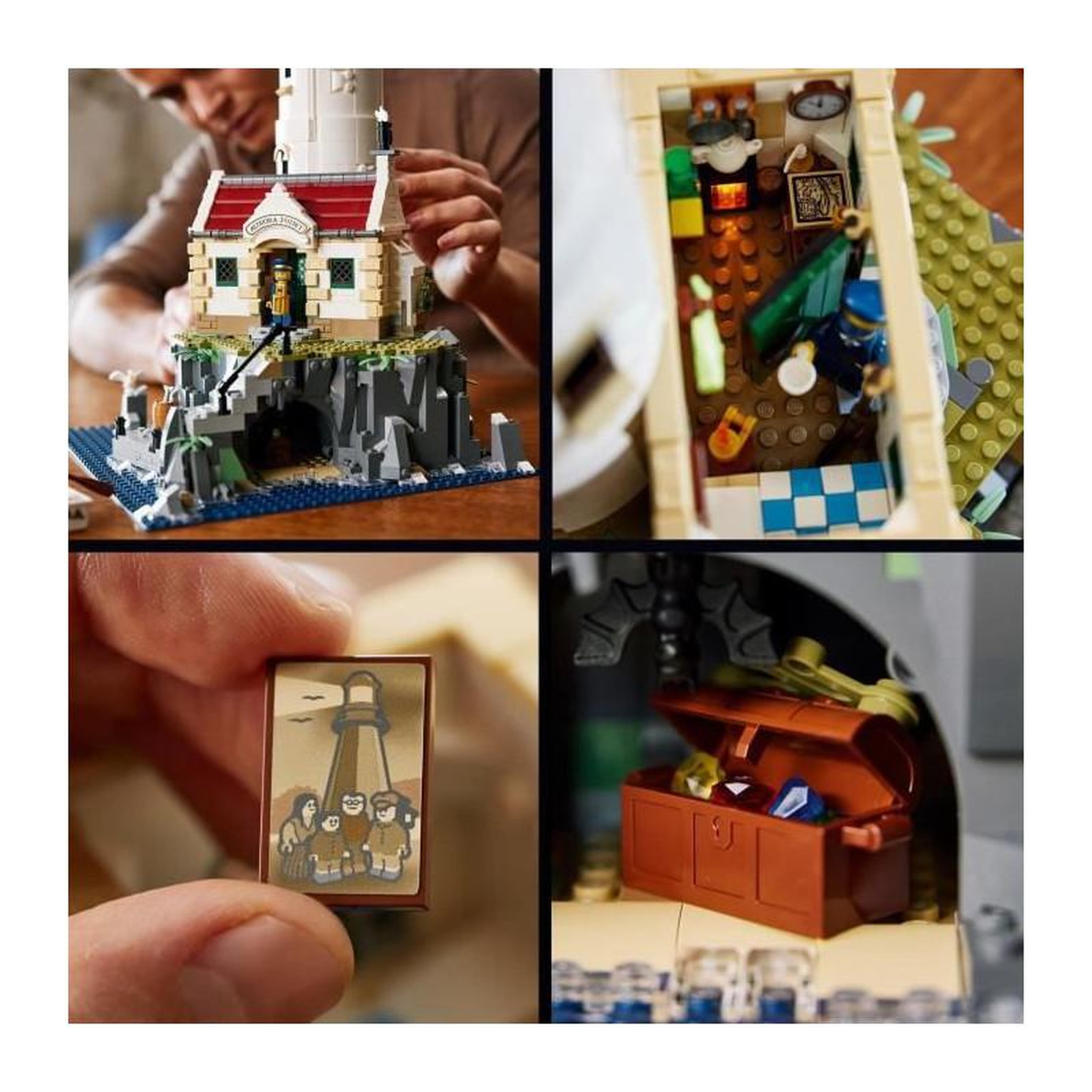 Voir la diapositive 5 : LEGO LEGO 21335 Ideas Le Phare Motorisé, Maquette a Construire, Idée Cadeau, Décoration Maison, avec Minifigurines Marin, Activit