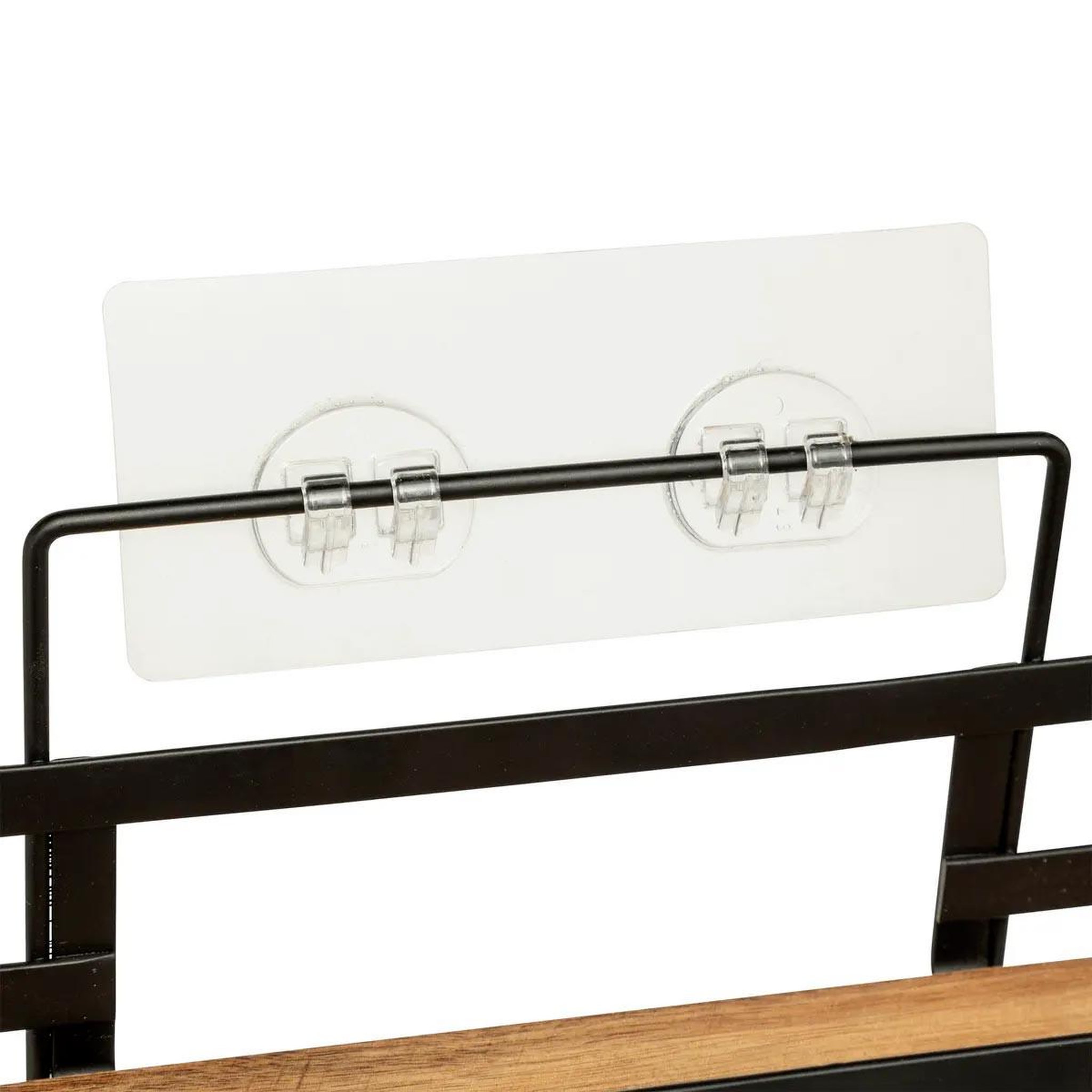 Voir la diapositive 2 : FIVE Serviteur de douche en bois  blackacia  30cm noir