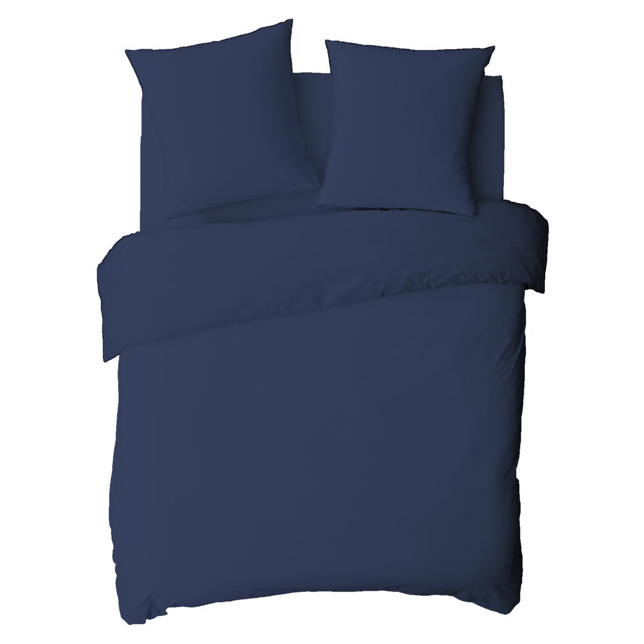 Voir la diapositive 2 : FUTURE HOME Housse de couette en coton 57 fils unie