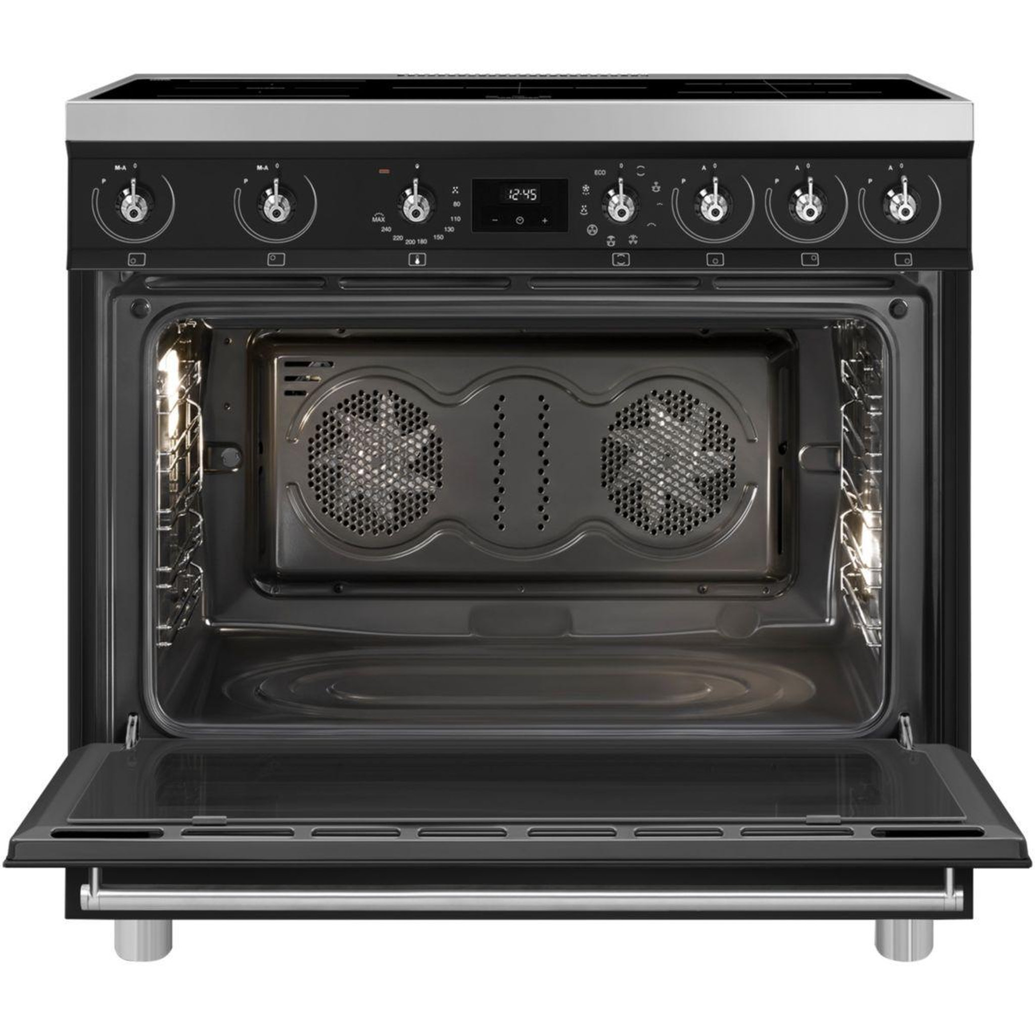 Voir la diapositive 2 : SMEG Piano de cuisson induction c9immb2