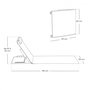 Voir la diapositive 2 : LINXOR Matelas, transat, tapis de plage avec dossier inclinable et sac de transport