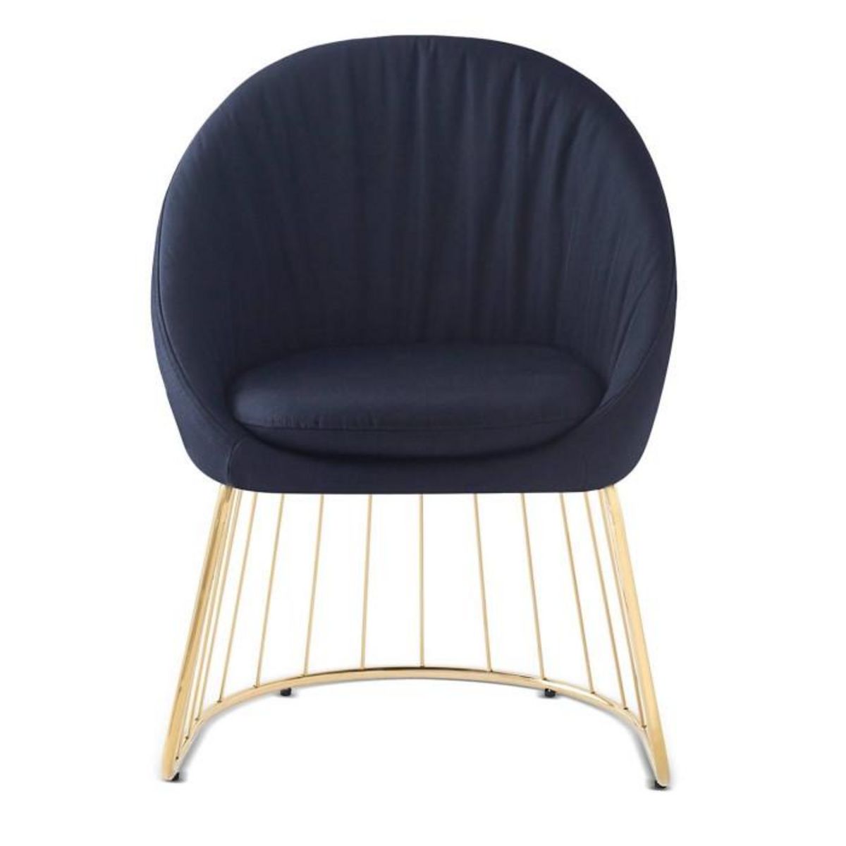 Paris Prix Chaise Design en Tissu  Mayra  84cm Noir