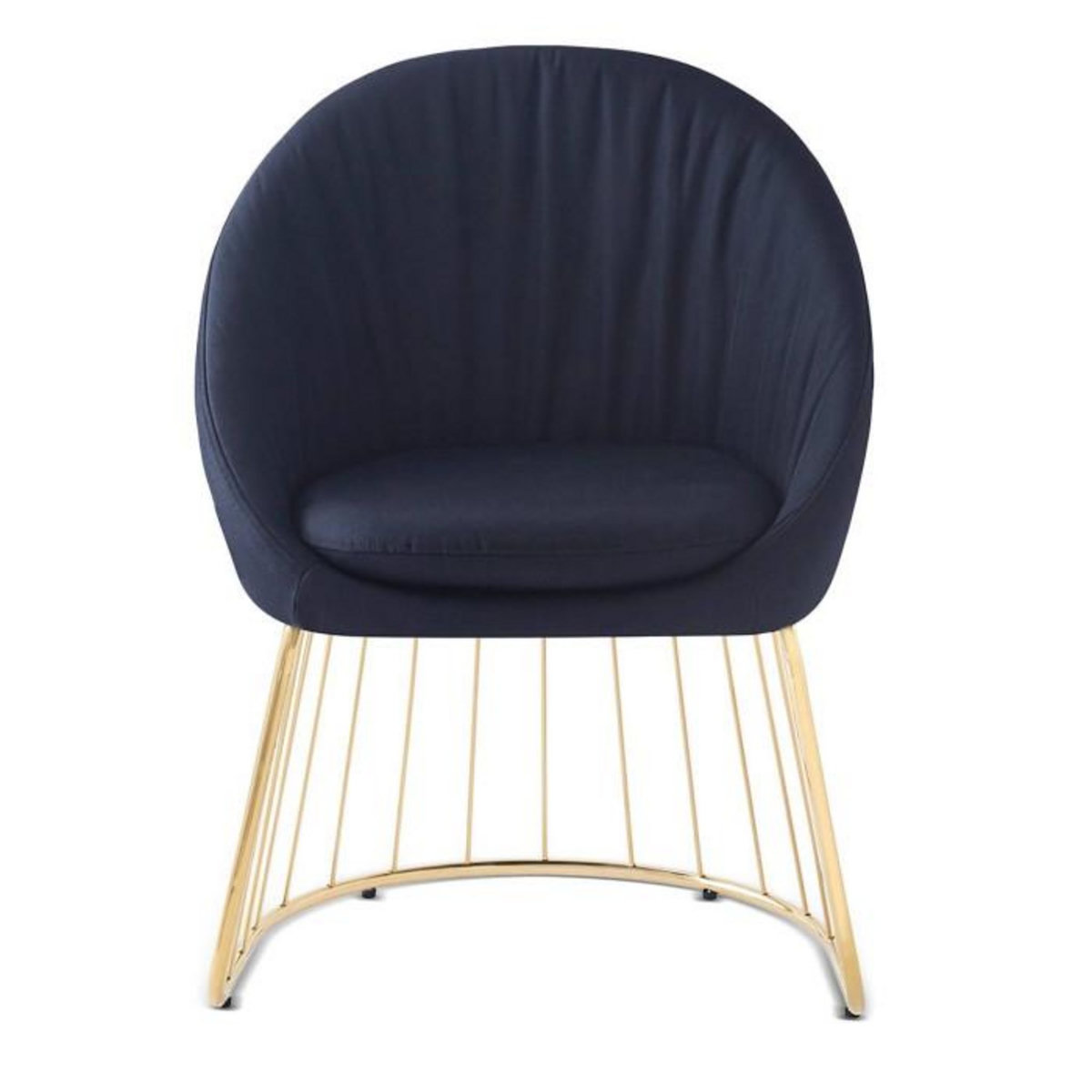 Paris Prix Chaise Design en Tissu  Mayra  84cm Noir