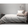 Voir la diapositive 2 : Home collection Parure housse de couette 100% coton lyocell 57fils-plage revers.