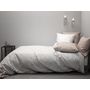 Voir la diapositive 2 : Home collection Parure housse de couette 100% coton lyocell 57fils-plage revers.
