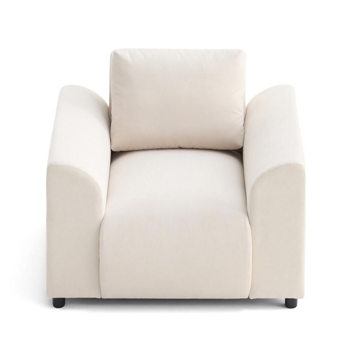 LISA DESIGN Camelia - fauteuil avec poche en velours