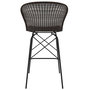 Voir la diapositive 6 : Rendez vous déco Lot de 2 chaises pour îlot central 63 cm en résine tressée marron - Palma