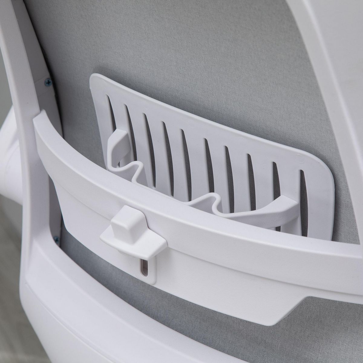 VINSETTO Vinsetto Chaise de bureau tissu lin hauteur réglable pivotante 360° accoudoirs relevables support lombaires réglable gris