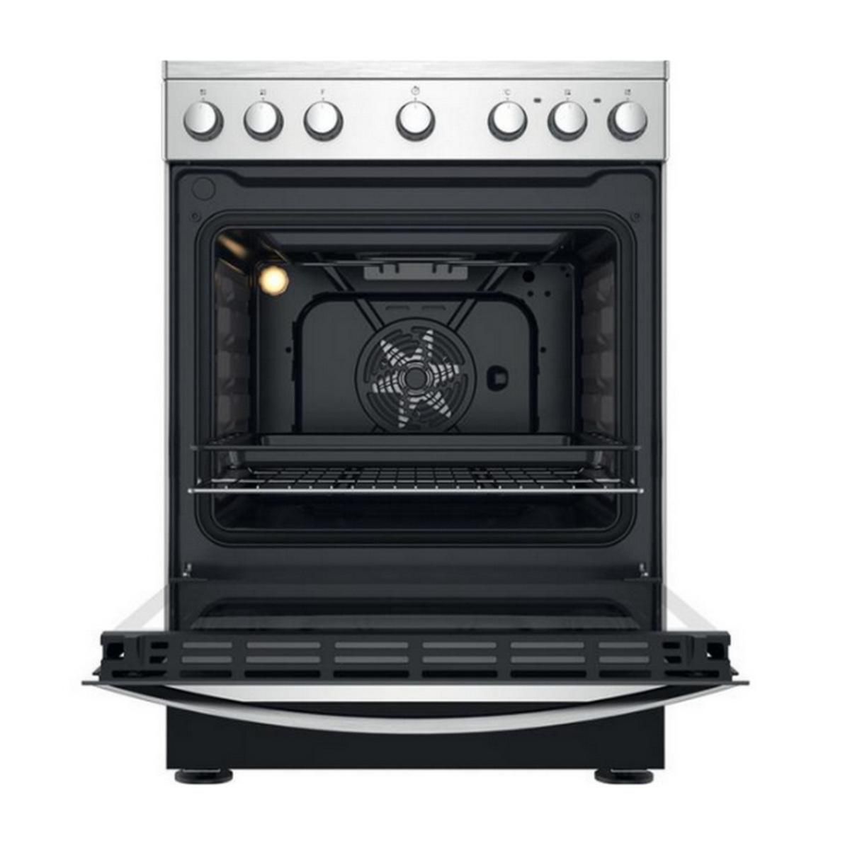 Indesit Cuisinière vitrocéramique 69l 4 feux noir/inox - IS67V5PCX/E