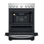 Voir la diapositive 3 : Indesit Cuisinière vitrocéramique 69l 4 feux noir/inox - IS67V5PCX/E