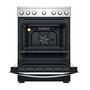 Voir la diapositive 3 : Indesit Cuisinière vitrocéramique 69l 4 feux noir/inox - IS67V5PCX/E