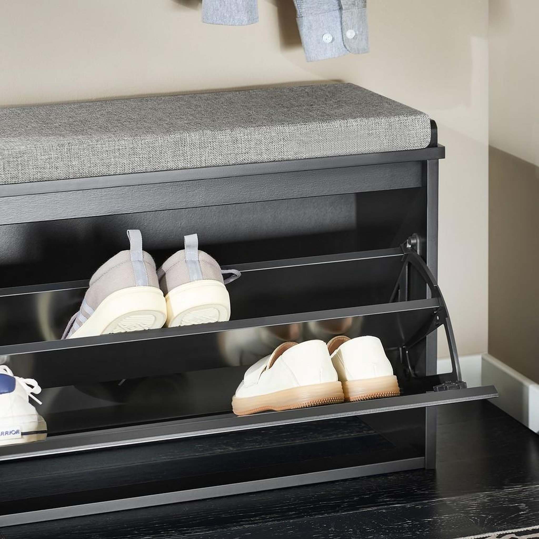 Voir la diapositive 6 : SOBUY SoBuy - Banc de rangement à chaussures avec une porte - Moderne - FSR98-L