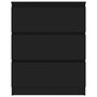 Voir la diapositive 4 : VIDAXL Buffet Noir 60x35x76 cm Bois d'ingenierie