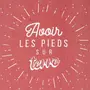 Paris Prix Tapis Déco  Les Pieds sur Terre  50x80cm Rouge