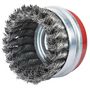 Voir la diapositive 2 : Leman Brosse conique acier torsadé 80 mm