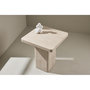 Voir la diapositive 6 : Paris Prix Table d'Appoint Effet Travertin  Qvart  56cm Beige